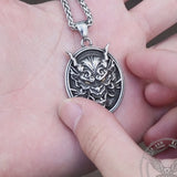 Vintage Oni Stainless Steel Pendant