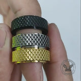 Vintage Fish Scale Spinner Stainless Steel Ring