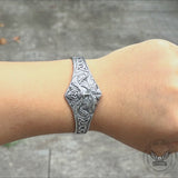 Viking Warrior Stainless Steel Cuff Bracelet