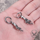 Punk Squid Stainless Steel Marine Hoop Earrings