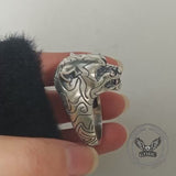 Fierce Panther Sterling Silver Animal Ring