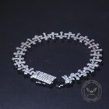 Hip Hop Versatile Cross Link Copper Zircon Bracelet
