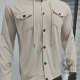 American Retro Multi-Pocket Corduroy Lapel Jacket