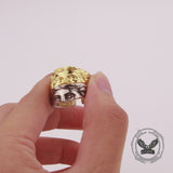 Vintage Half Face Venus Copper Open Ring