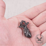 Vintage Heart Shape Stainless Steel Pendant