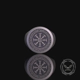 Nordic Helm of Awe Knotwork Sterling Silver Ring