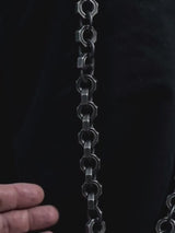 Punk Heavy Duty Hex Nut Alloy Pants Chain