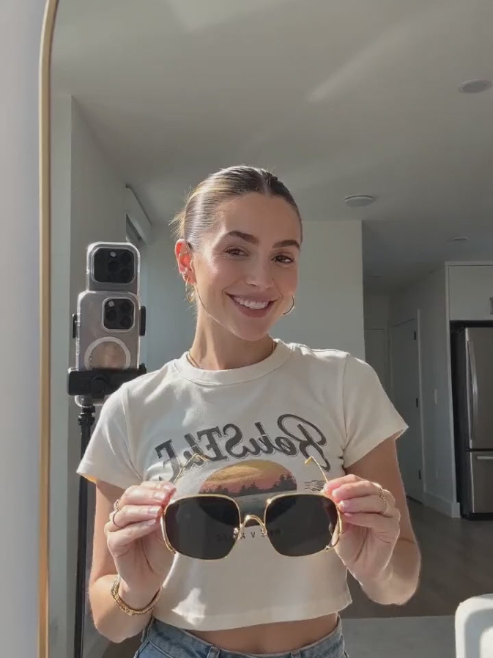 Personalized Versatile Double-Bridge PC Sunglasses