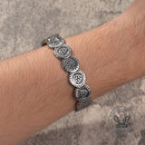 Nordic Viking Totem Stainless Steel Cuff Bracelet