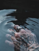Vintage Pentagram Solomon Rune Stainless Steel Ring