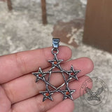 Creative Pentagram Shaped Stainless Steel Pendant