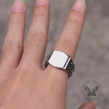 Simple Tire Stainless Steel Ring