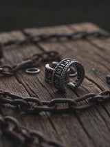 Vintage Viking Runes Stainless Steel Ear Cuffs