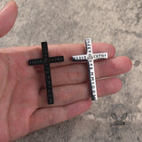 Nordic Celtic Knot Rune Stainless Steel Cross Pendant