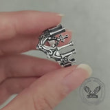 Gothic Cathedral Sterling Silver Cross Ring
