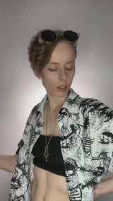 Owl Gem Eye Stainless Steel Ring