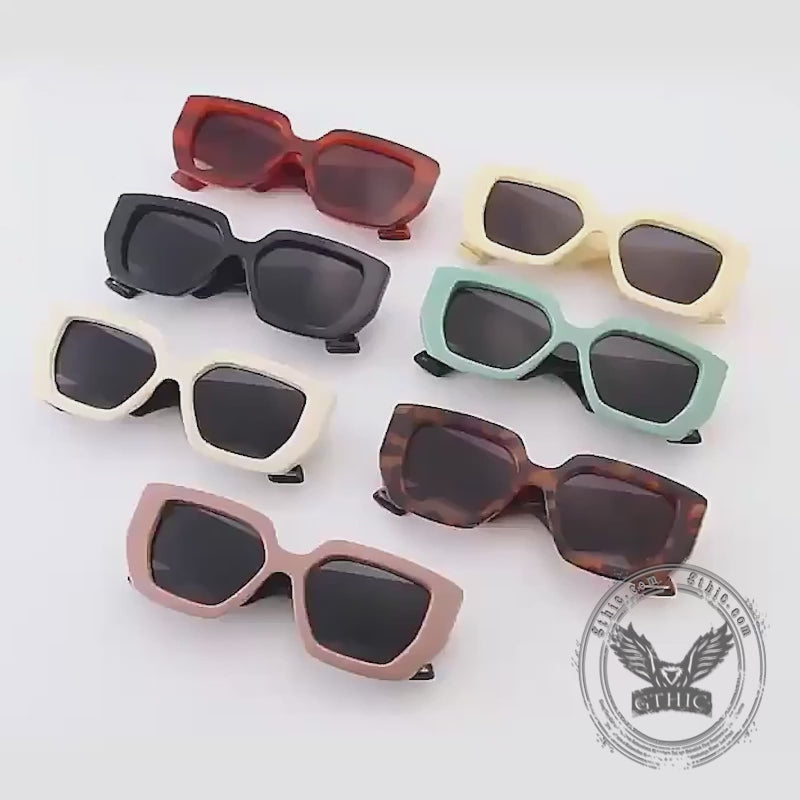 Stylish Oversized Square UV-Proof PC Sunglasses