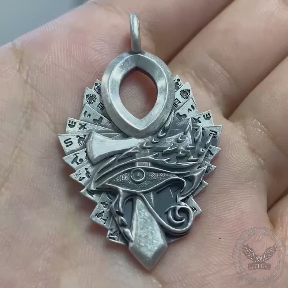 Egypt Symbols Sterling Silver Pendant