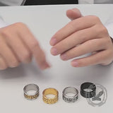 Nordic Viking Rune Stainless Steel Retro Band Ring