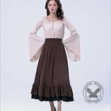 Medieval Ruffled Maxi Skirt Set Halloween Costume