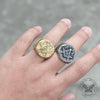 AG Skull Stainless Steel Mason Ring | Gthic.com