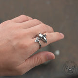 Blue Eyes Dolphin Stainless Steel Animal Ring