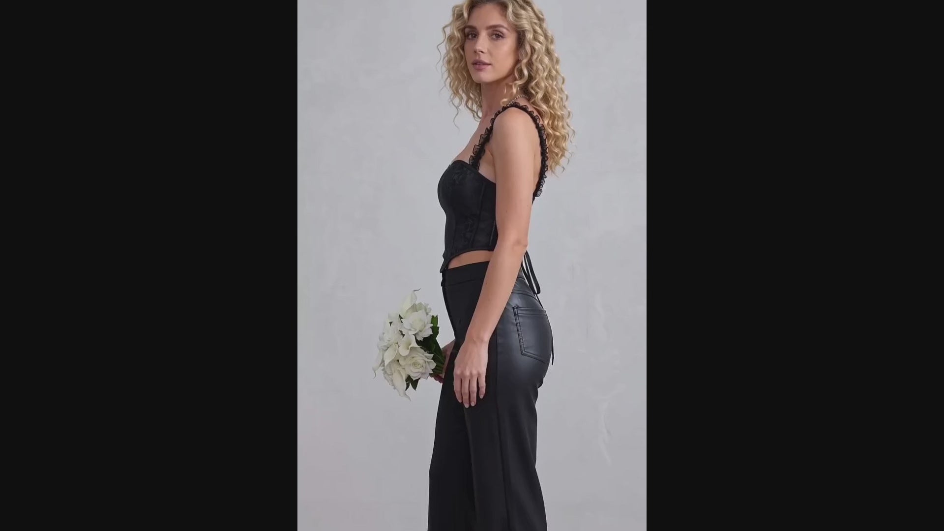 Sexy Sheer Lace Back Tie-Up Camisole Corset Top