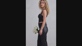 Sexy Sheer Lace Back Tie-Up Camisole Corset Top