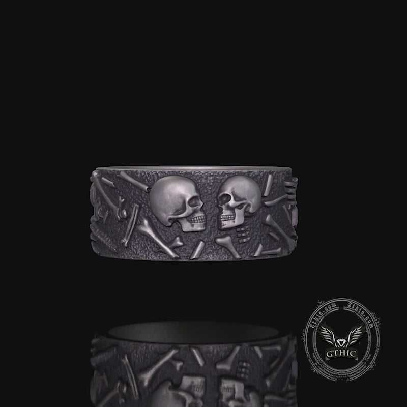 Till Death Do Us Part Sterling Silver Couple Ring