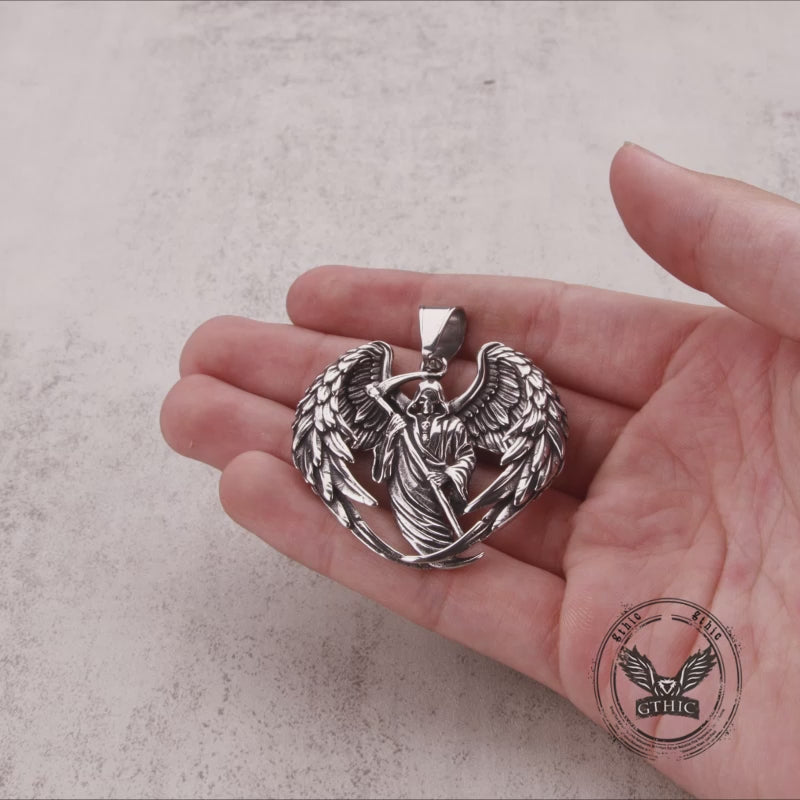 Colgante de acero inoxidable Guadaña Grim Reaper