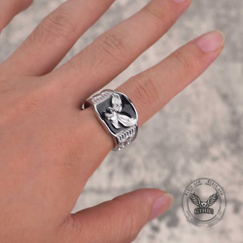 Punk Domineering Eagle Stainless Steel Ring