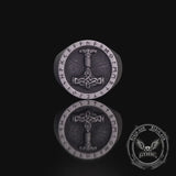 Celtic Knot Thor's Hammer Rune Sterling Silver Ring