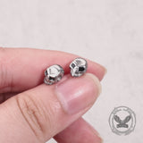 Punk Skull Head Stainless Steel Stud Earrings