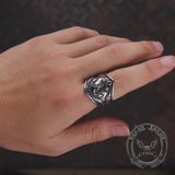Anchor Eagles Stainless Steel Marine Ring
