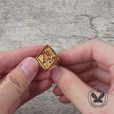 Bague tête de mort en acier inoxydable diable satan corne