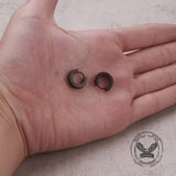 Simple Chain Design Stainless Steel Hoop Earrings