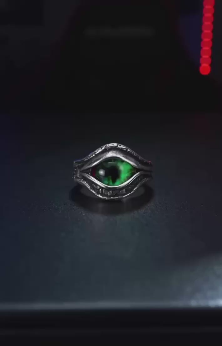 Vintage Devil Eye Stainless Steel Ring
