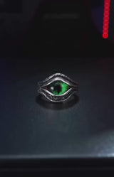 Vintage Devil Eye Stainless Steel Ring