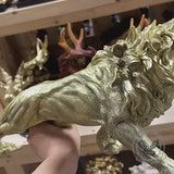 Majestic Muscular Lion Resin Animal Statue Figurine