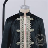 Court Medieval Stand Collar Retro Tuxedo Costume