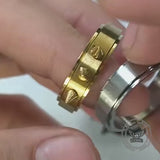 Punk Triple-Spike Stainless Steel Spinner Ring