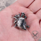 Punk Screw Heart Stainless Steel Gothic Pendant