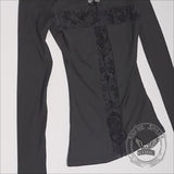 Street Style Cross Hollow Perspective All-Match Top