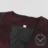Medieval Retro Red And Black Waistcoat Costume