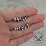 Gothic Evil Skull Design Stainless Steel Earrings