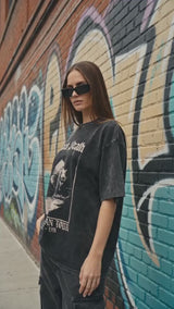 Vintage Washed Black Death Rat T-shirt