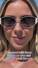 Street Stylish UV-Proof Oval-Frame PC Sunglasses