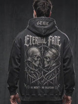 Eternal Fate Knight Skull Thorn Vintage Washed Hoodie