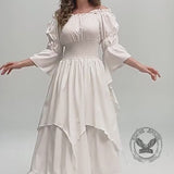 Medieval Flared Sleeve Off Shoulder Victorian Dress