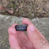 Dragon Spine Sterling Silver Ring